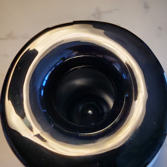 Jerzy Sluczan-Orkusz, Tarnowiec, Butli Art Glass Vase 1980s Black White, Poland - Picture 4 of 7